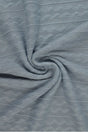 Sølvgrå jacquard-kabelstrik, metervare til erhverv (billede 1 af 2)