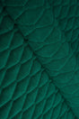 Klar malakitgrøn Uttario velvet 3D – quiltet velour med bladmønster, metervare til erhverv (billede 1 af 3)