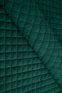 Dæmpet grangrøn Uttario velvet 3D – quiltet velour med rudemønster, metervare til erhverv (billede 1 af 3)