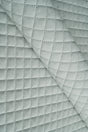 Sart isgrå Uttario velvet 3D – quiltet velour med rudemønster, metervare til erhverv (billede 1 af 3)