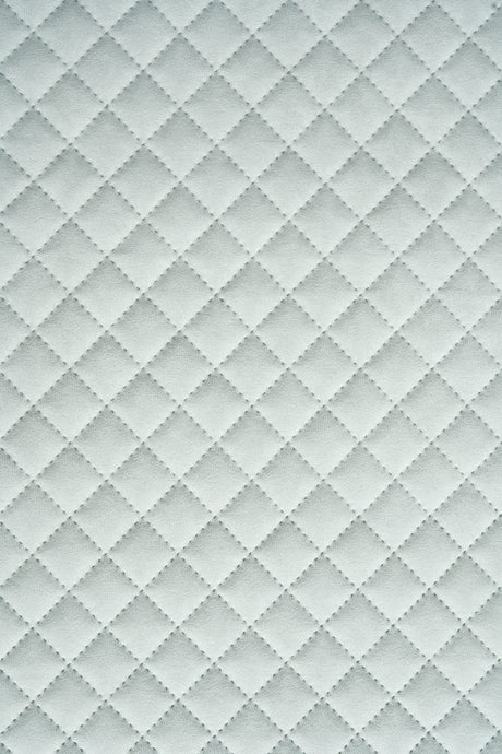 Sart isgrå Uttario velvet 3D – quiltet velour med rudemønster, metervare til erhverv (billede 2 af 3)