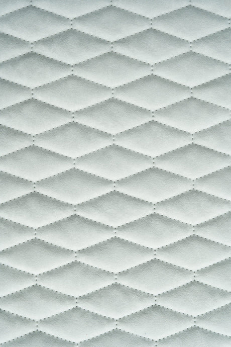 Sart isgrå Uttario velvet 3D – quiltet velour med bladmønster, metervare til erhverv (billede 2 af 3)