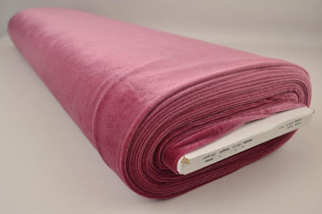 Rosa velour med stræk, metervare til erhverv (billede 2 af 6)