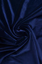 Navy velour med stræk, metervare til erhverv (billede 1 af 6)