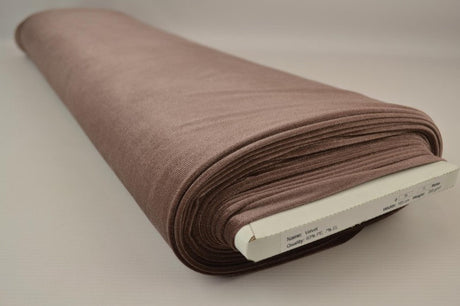 Taupe velour med stræk, metervare til erhverv (billede 2 af 6)