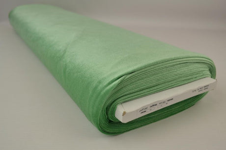Grøn velour med stræk, metervare til erhverv (billede 2 af 6)