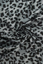 Viskose stof med leopardprint – grå & sort, metervare til erhverv (billede 1 af 9)