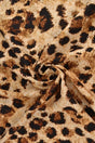 Viskose stof med leopardprint – beige & cognac, metervare til erhverv (billede 1 af 9)