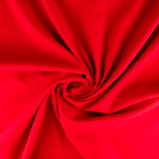 RØD BOMULDS-VOILE – LET, LUFTIG & SEMI-TRANSPARENT
