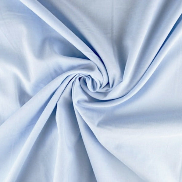 LYSEBLÅ BOMULDS-VOILE – LET, LUFTIG & SEMI-TRANSPARENT
